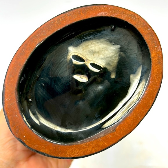 Mid Century Modern BLUE MOUNTAIN POTTERY tall leaf vase - Picture 9 of 11